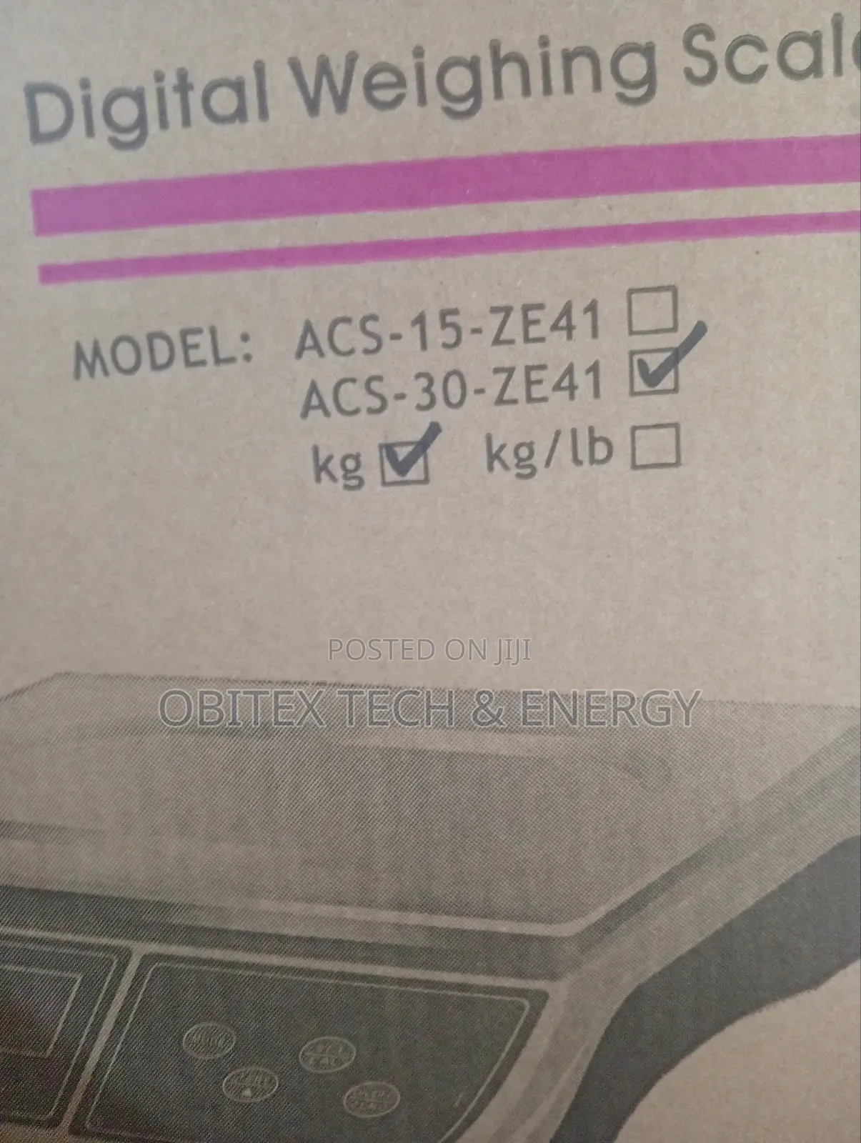 Original Camry Digital Table-top Weighing Scale (30kg)
