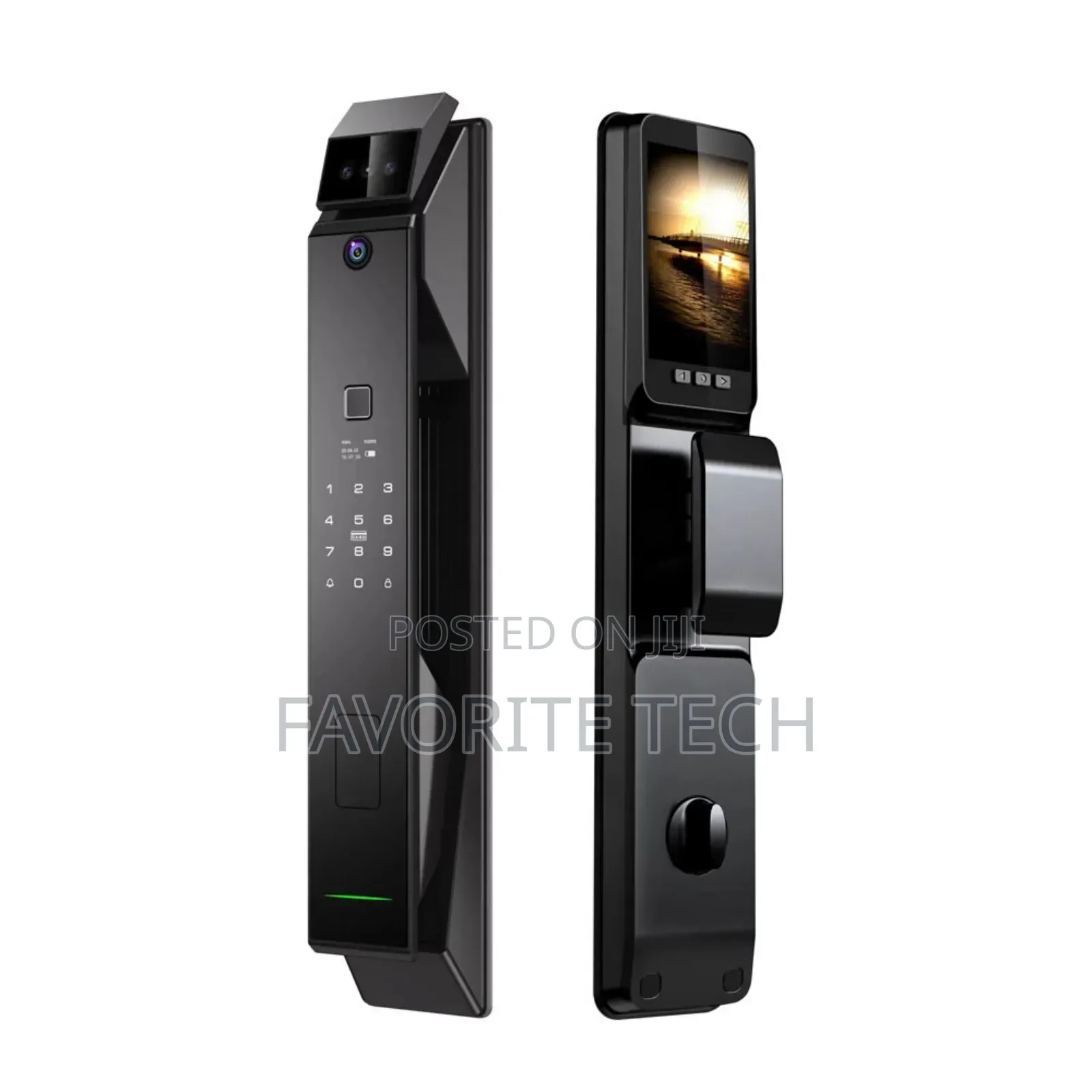 3d Face Recognition + Fingerprint Camera Smart Door Lock