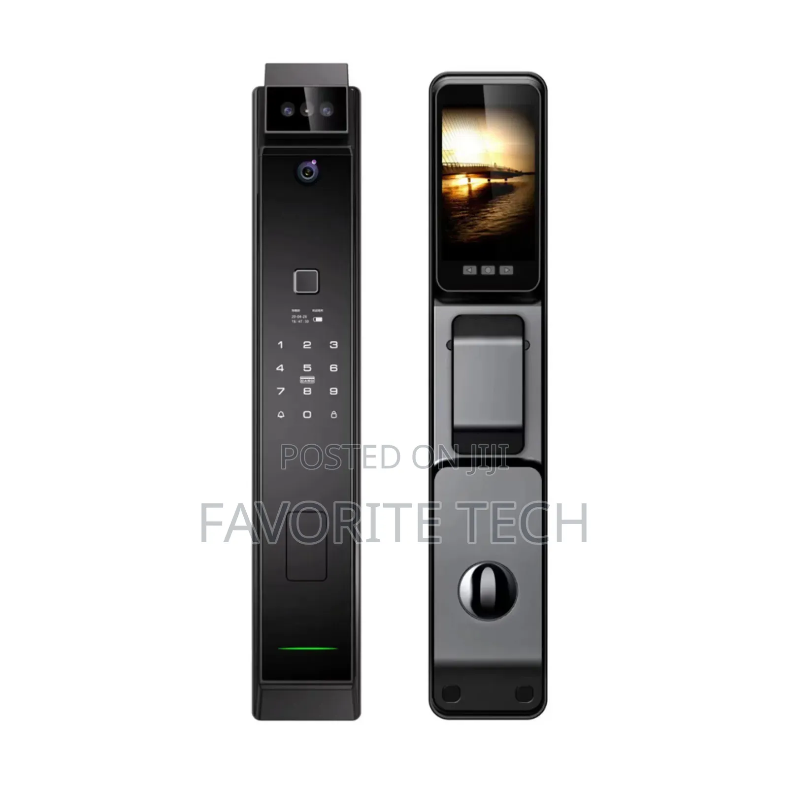 3d Face Recognition Fingerprint Door Lock Camera