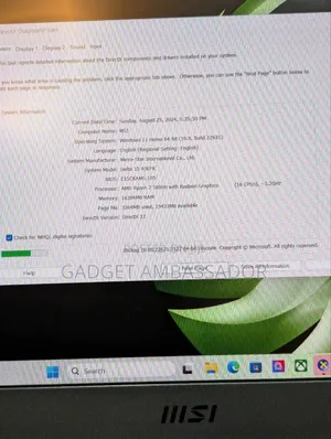 Laptop MSI 16GB AMD Ryzen 7 SSD 1T