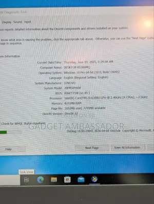 Laptop Lenovo ThinkPad T460 8GB Intel Core i5 HDD 500GB