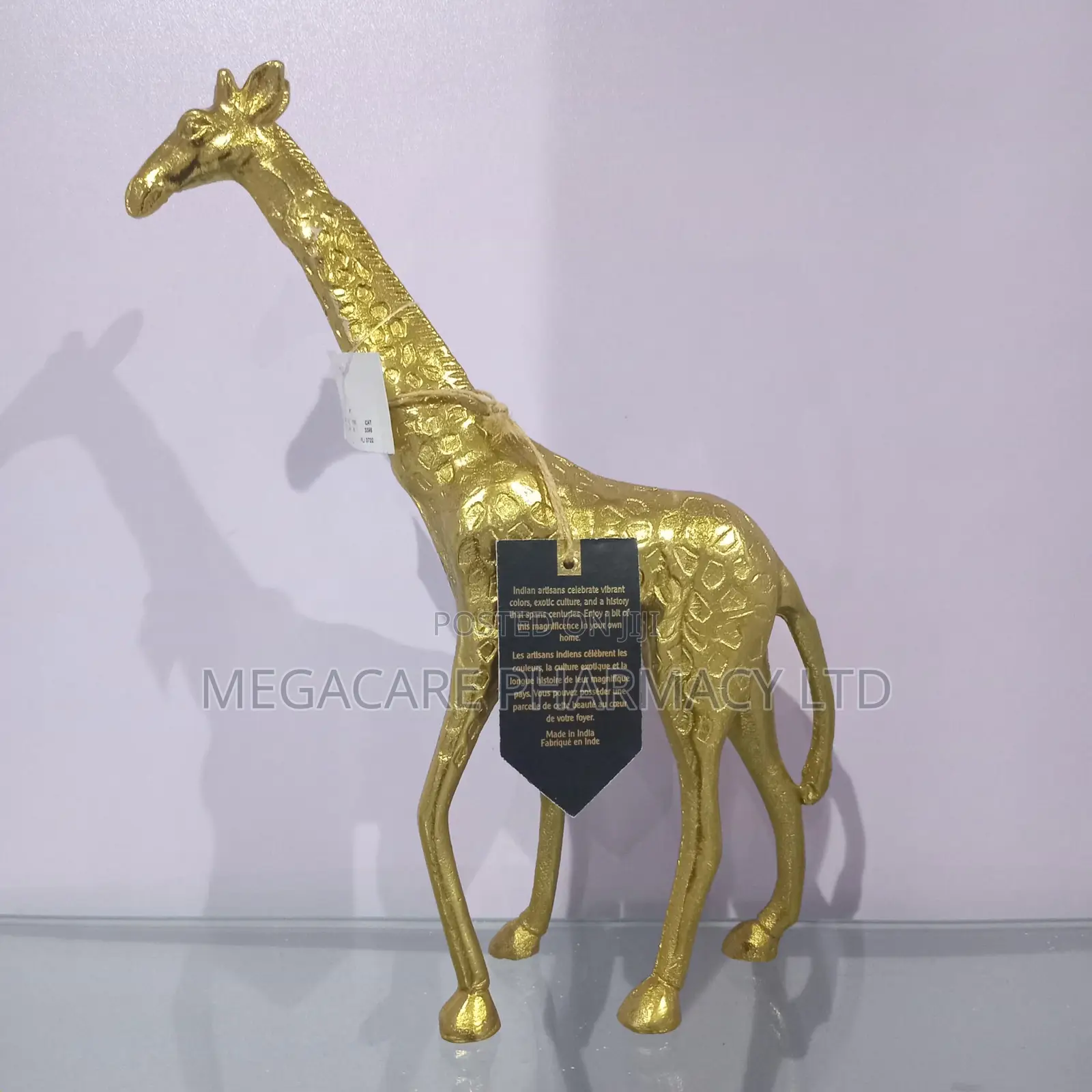 Gold Giraffe Figurines
