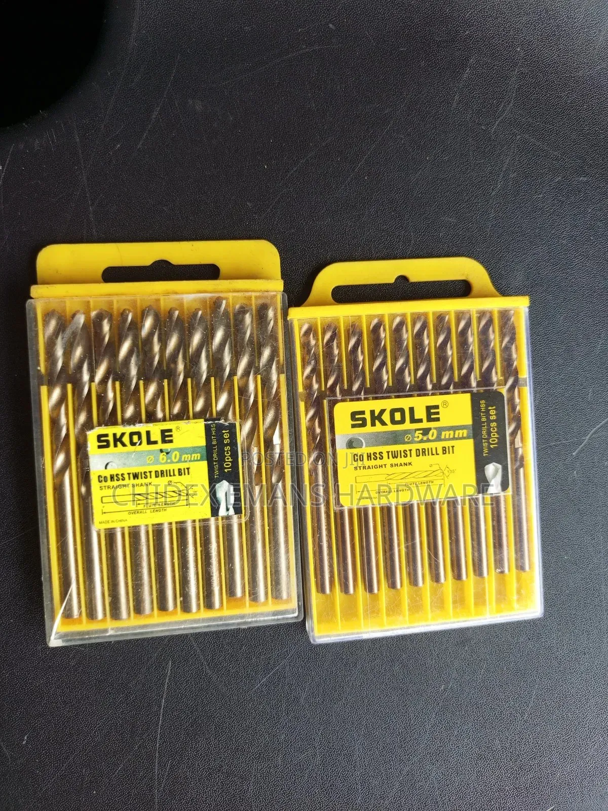 Pack of Skole Twist Drill Bits