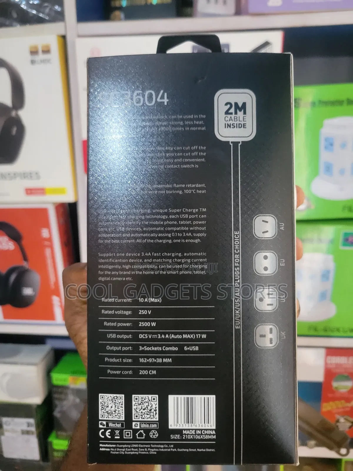 Ldnio Sc3604 6 Usb/3 Sockets