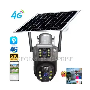 Ultra Sensored 4gwifi Waterproof Solar Dual Lens CCTV Camera