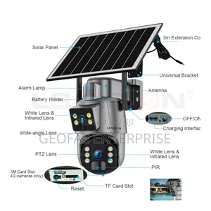 High Voltage 4g Intelligent Solar Energy Security Camera