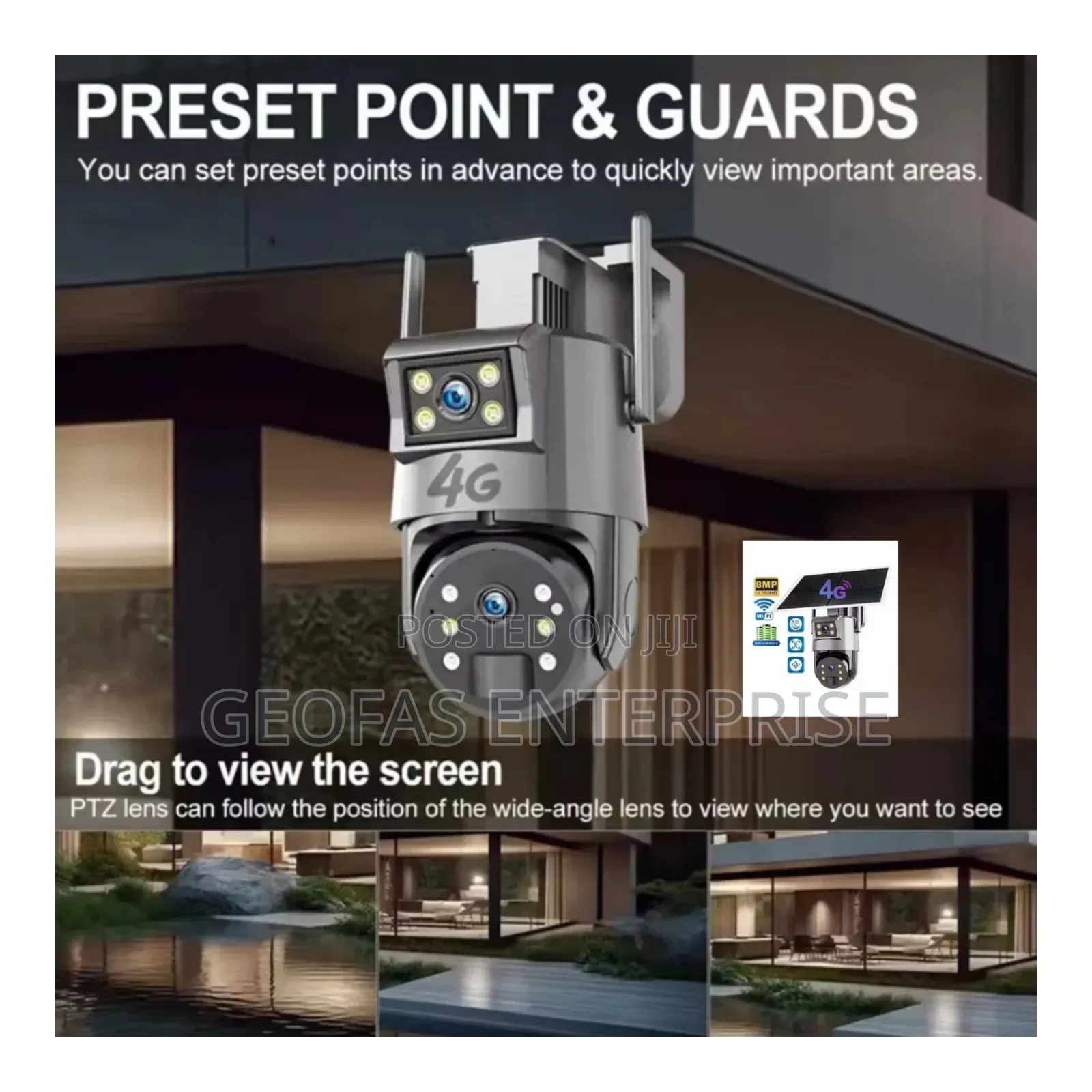 4g Intelligent Solar Energy Security Camera