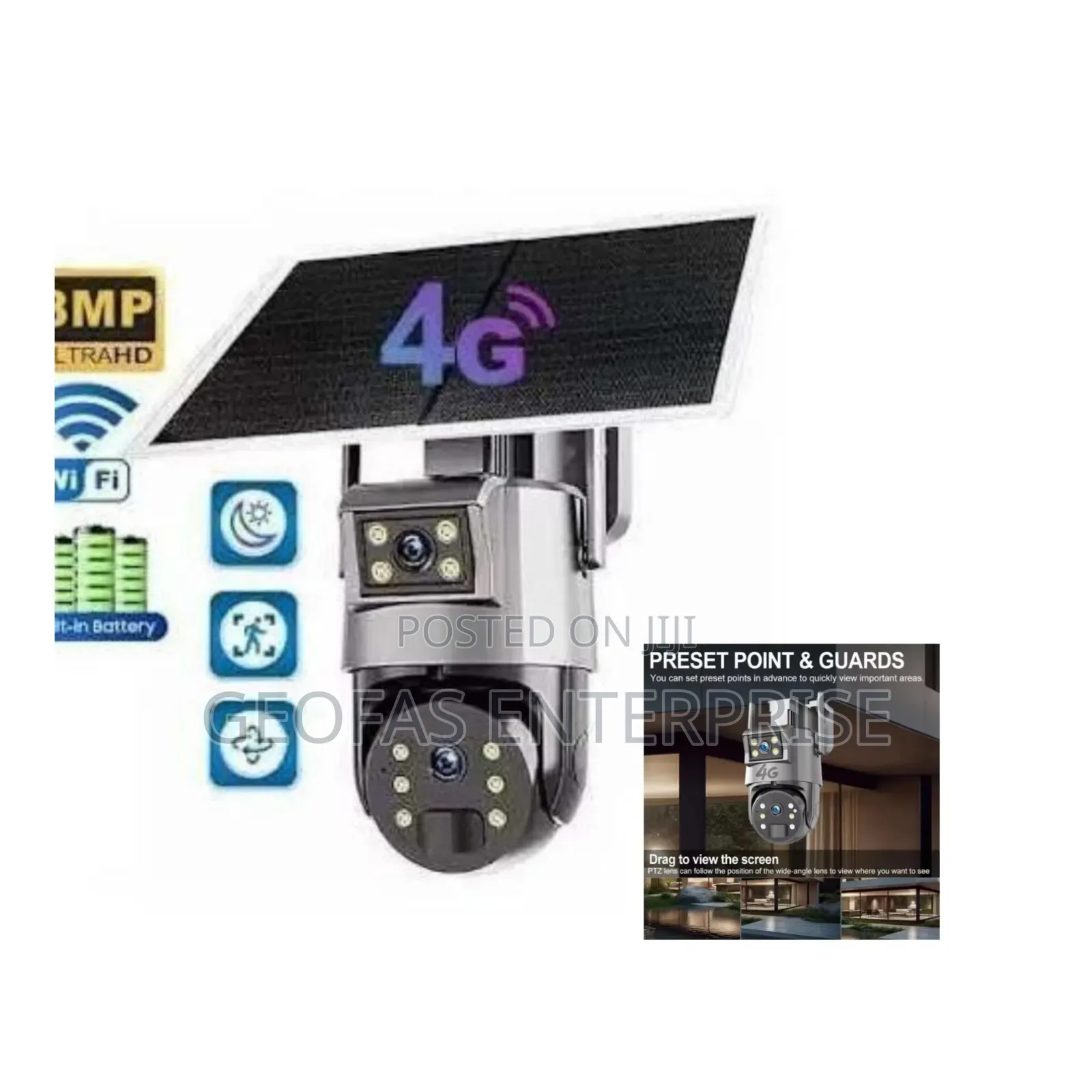 4g Intelligent Solar Energy Security Camera