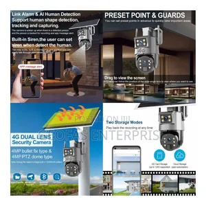 4g Intelligent Solar Energy Security Camera