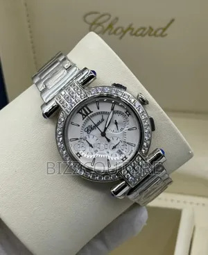 Photo - Original Iced Out Chopard Silver Stainless Steel Watch