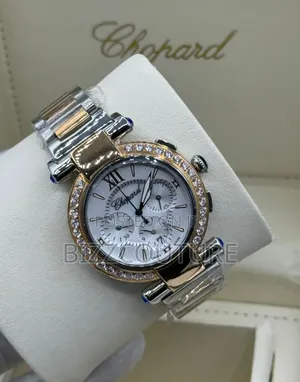 Photo - Original Iced Out Chopard Gold-Silver Stainless Steel Watch