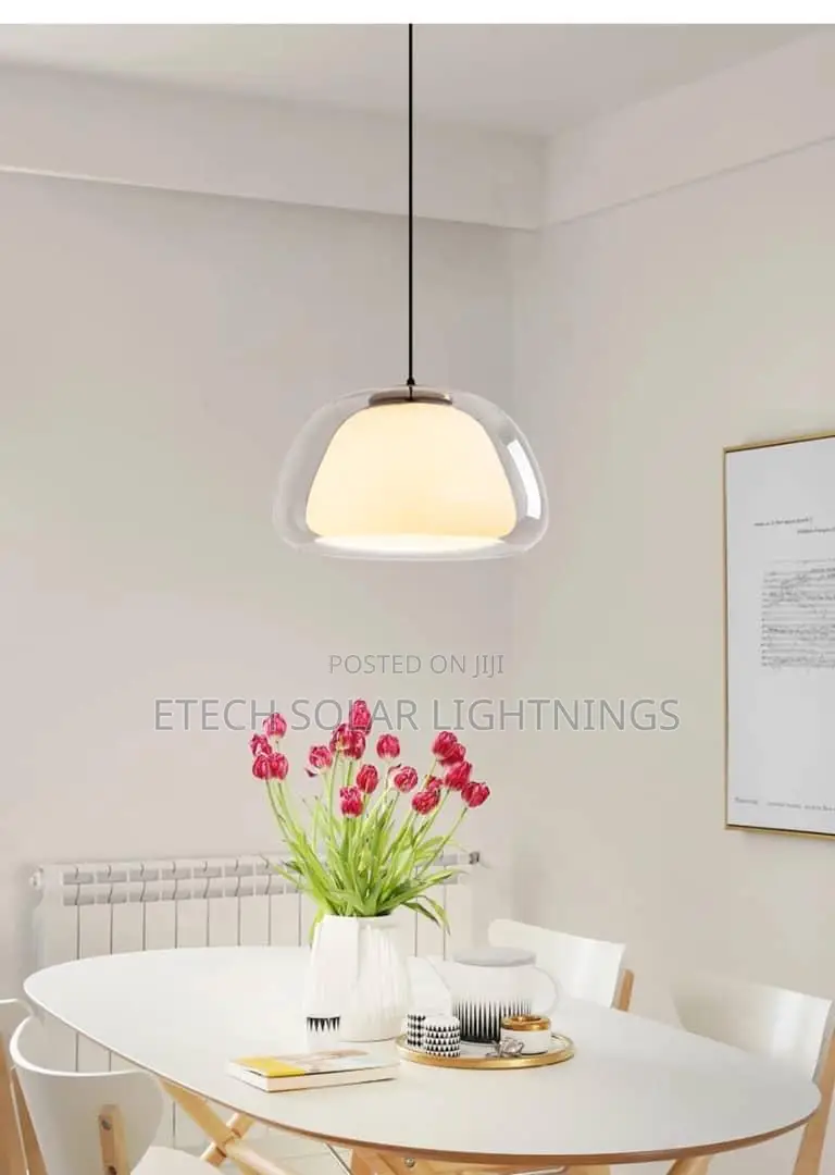 Modern Danish Jelly Glass Luster Pendant Chandelier Light