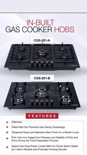 5burners Tampered Glass Built-in Gas Hob