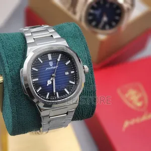 Photo - Poedagar Steel Chain Watch-With-Box-Extra Battery-Card Etc
