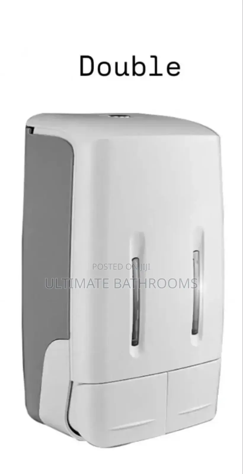 Ideal Crystal Double Plastic Soap Dispenser