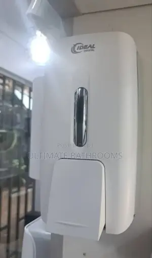 White Single Plastic Liquid Soap Dispenser