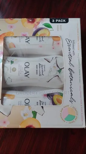 Photo - Olay Infused With Essential Botanicals Body Wash 3x 700ml