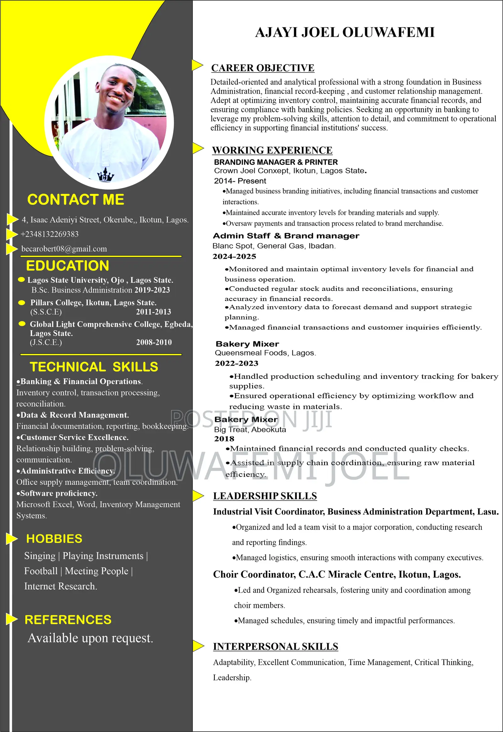 Clerical Administrative CV