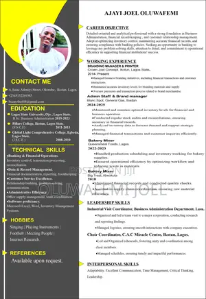Clerical Administrative CV