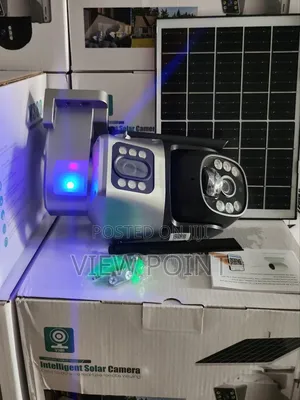 Dual Lens Solar Powerd Smart Alarm Ptz Security Camera