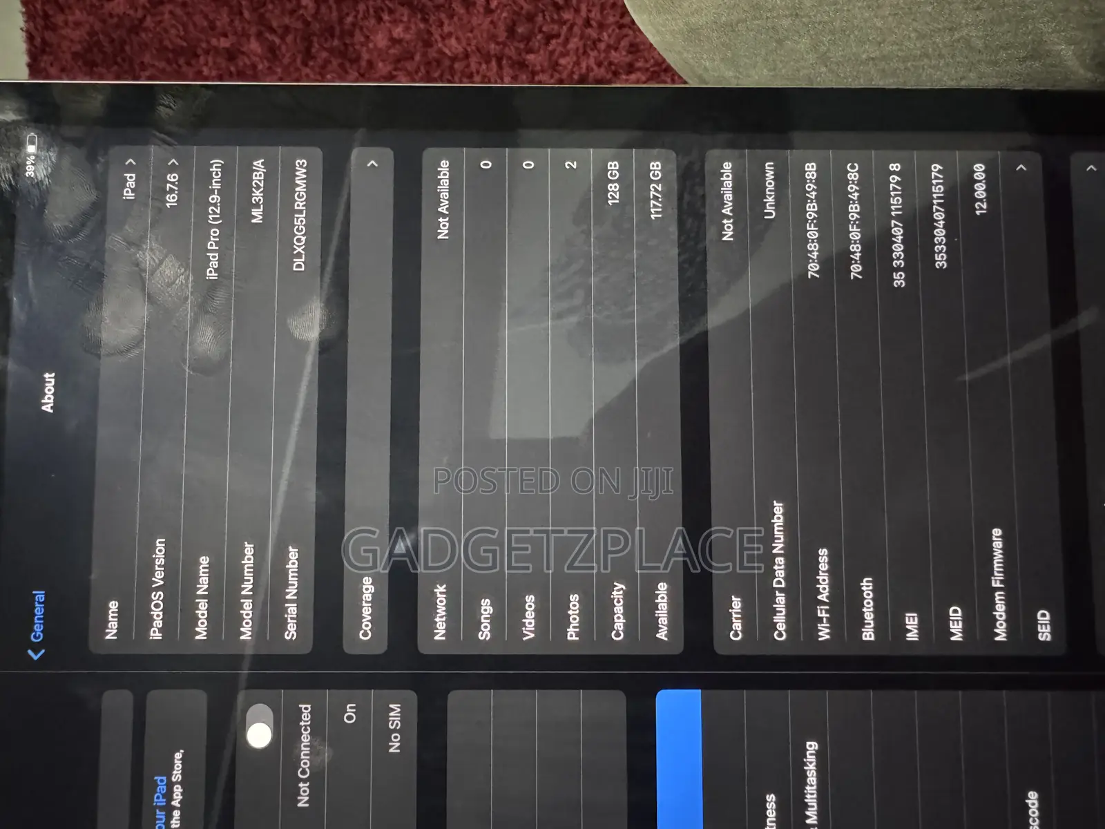 Apple iPad Pro 12.9  (2015) 128 GB Silver