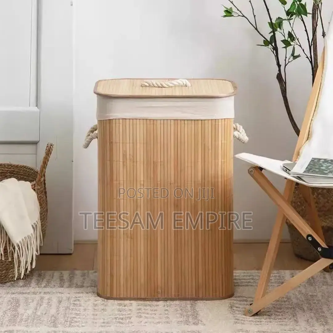 Foldable Rattan Laundry Basket