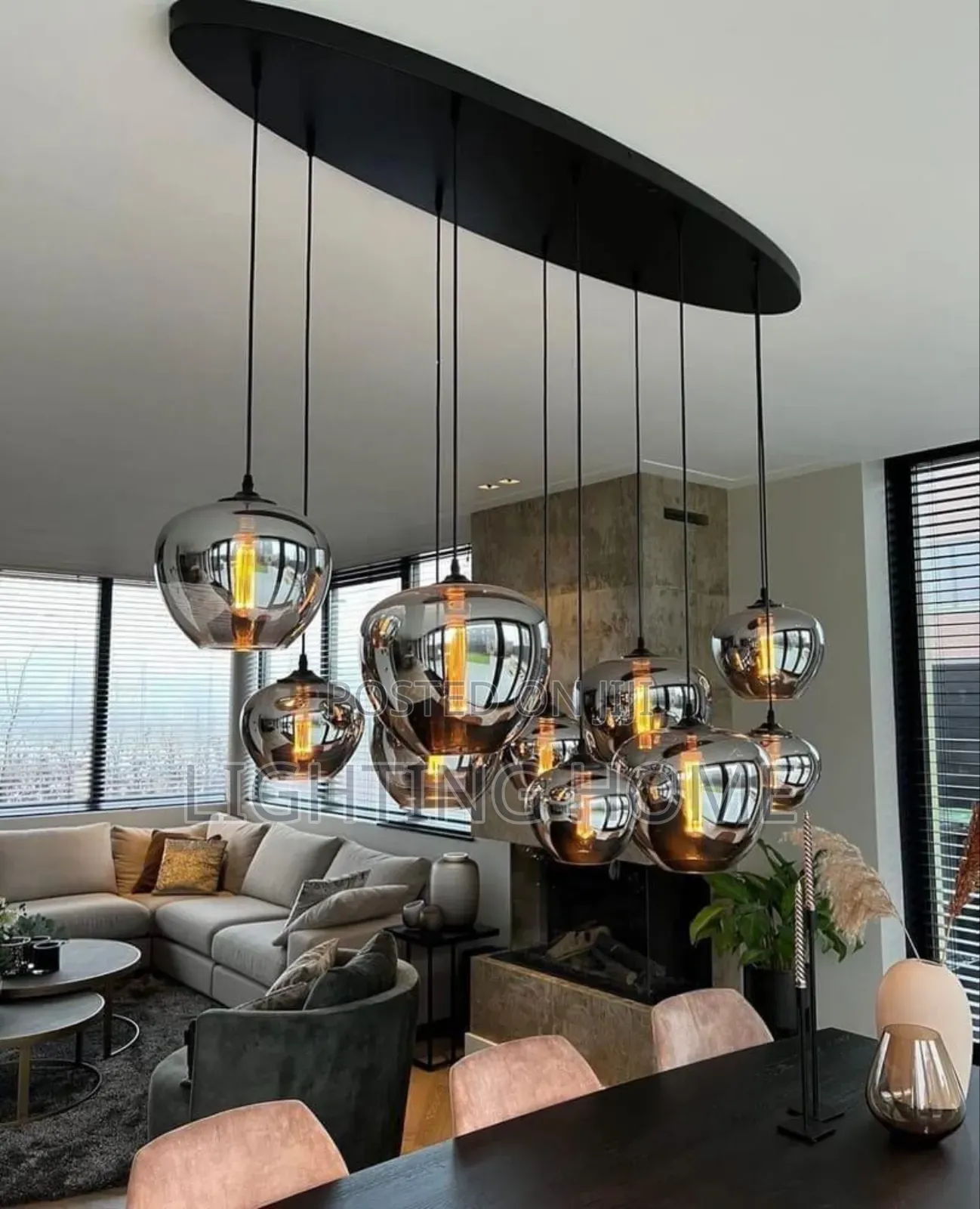 Glass Pendant Nodic Lights By 1200mm