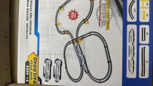 Children Electronic Railway Express Train Set With Station