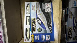 Children Electronic Railway Express Train Set With Station