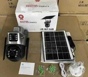8mp Dual Lens 4g Sim Solar Battery Camera With 2ways Audio