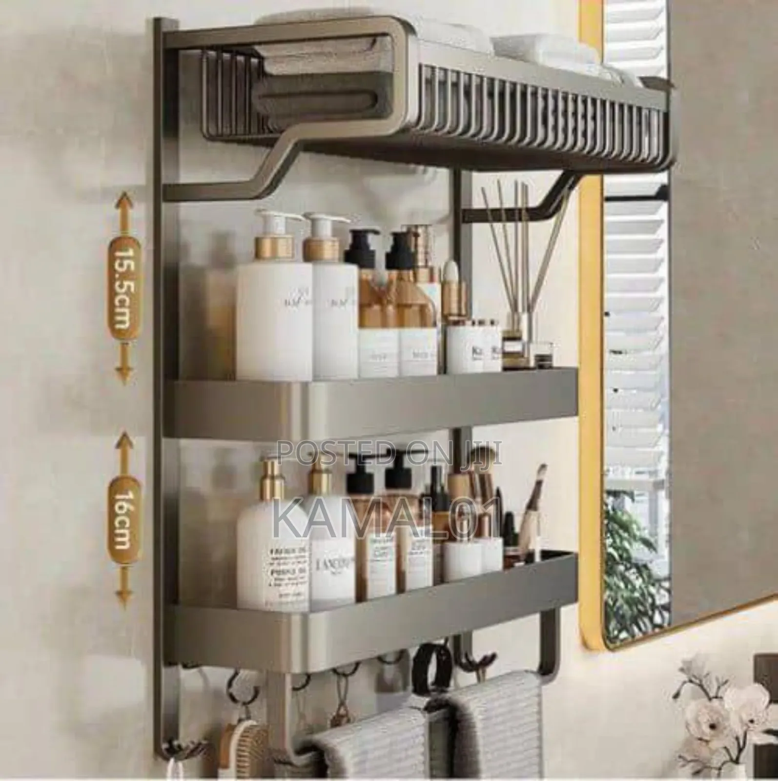 Multipurpose Floating Wall Shelf- Mounted Organiser