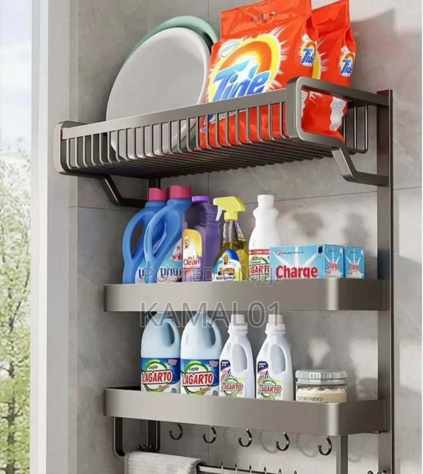 Multipurpose Floating Wall Shelf- Mounted Organiser