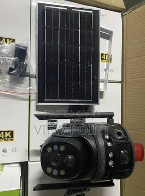 4g Sim Card Outdoor Monitoring V380 3lens Solar Cctv Camera