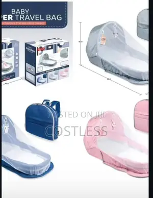 Multi-Function Foldable Baby Crib With Bag.