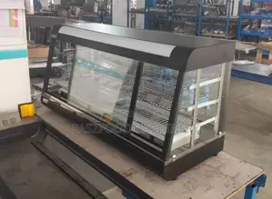 4ft Commercial Black Double Sided Doors Steam Snack Warmer