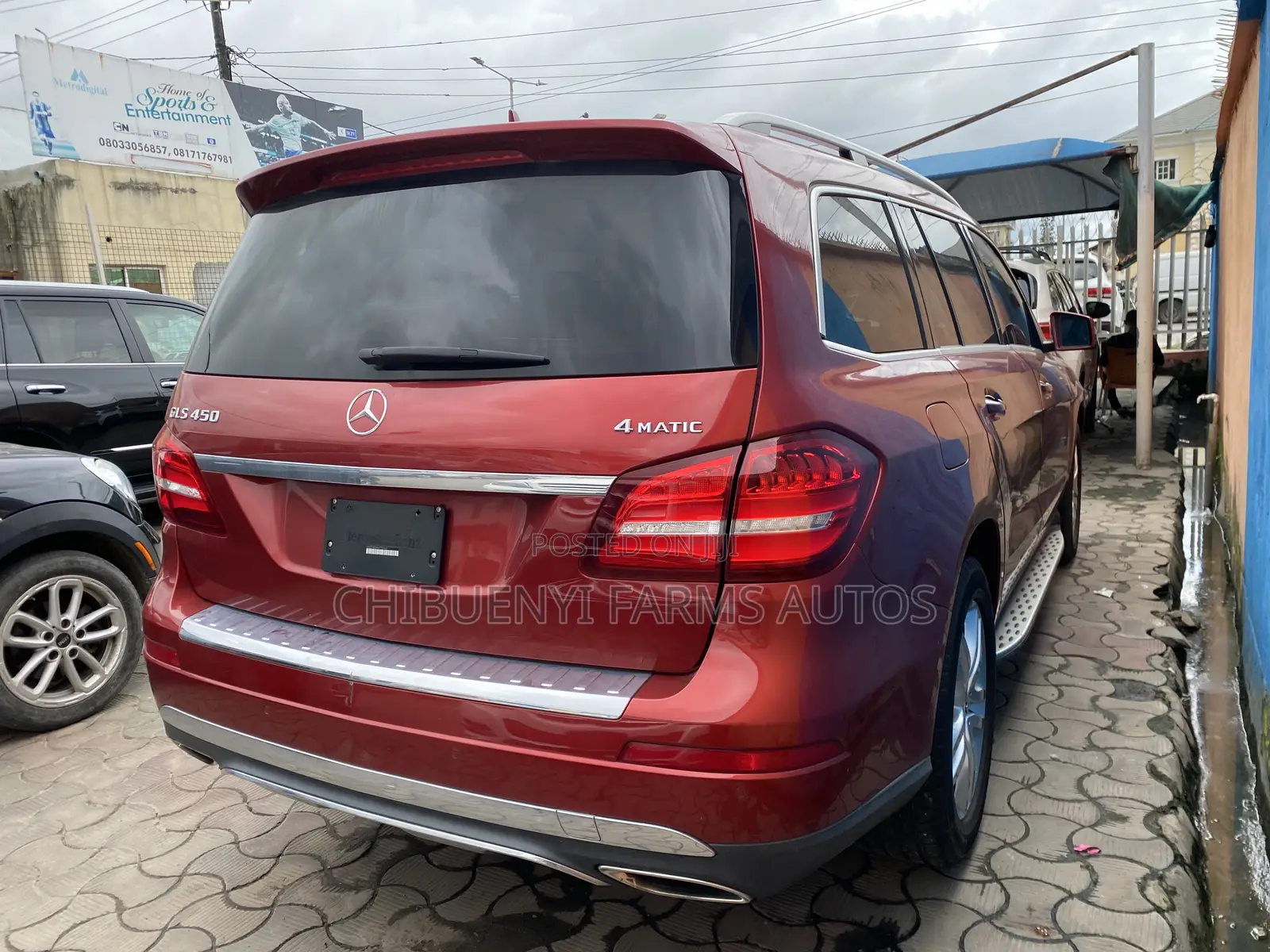 Mercedes-Benz GLS-Class GLS450 4MATIC 2018 Red