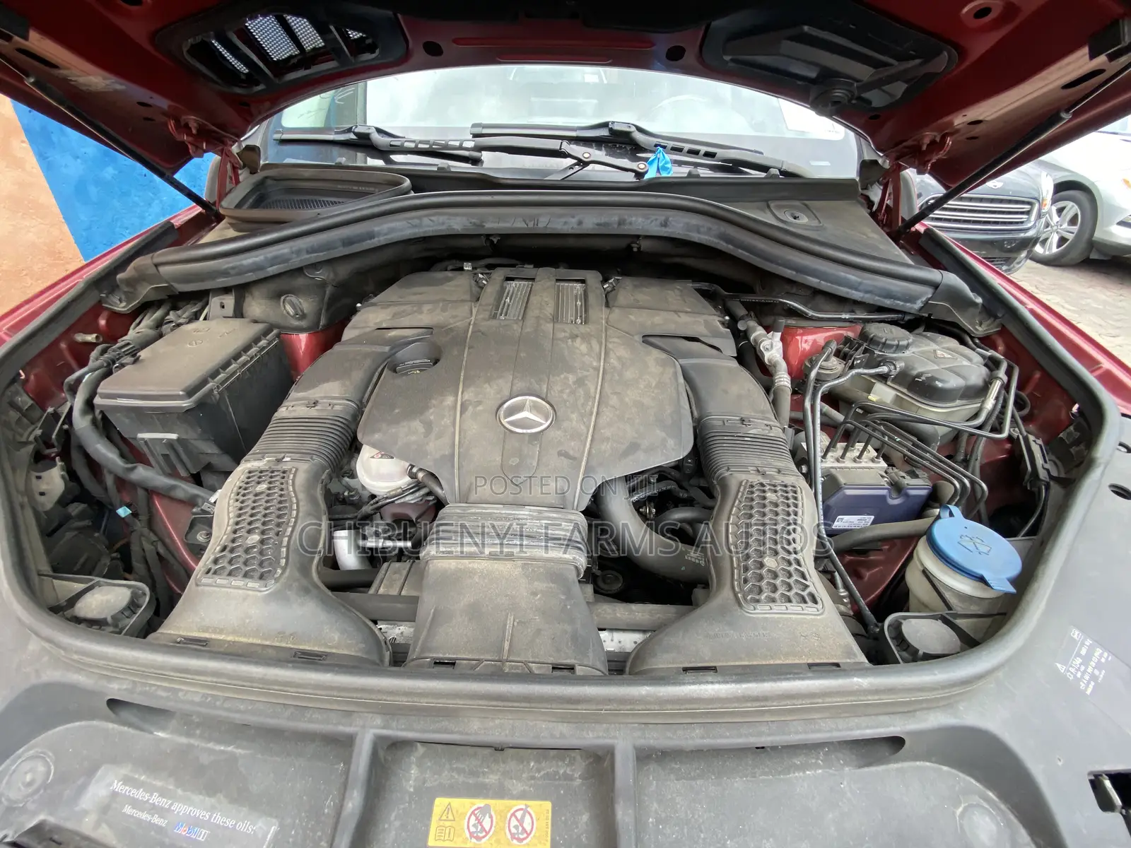 Mercedes-Benz GLS-Class GLS450 4MATIC 2018 Red