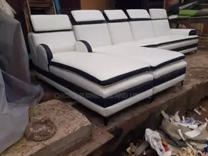 Sofa Set of Chair White Leather