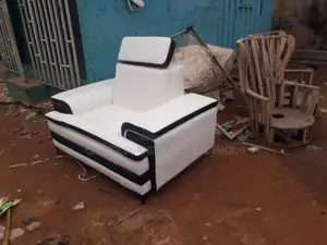 Sofa Set of Chair White Leather