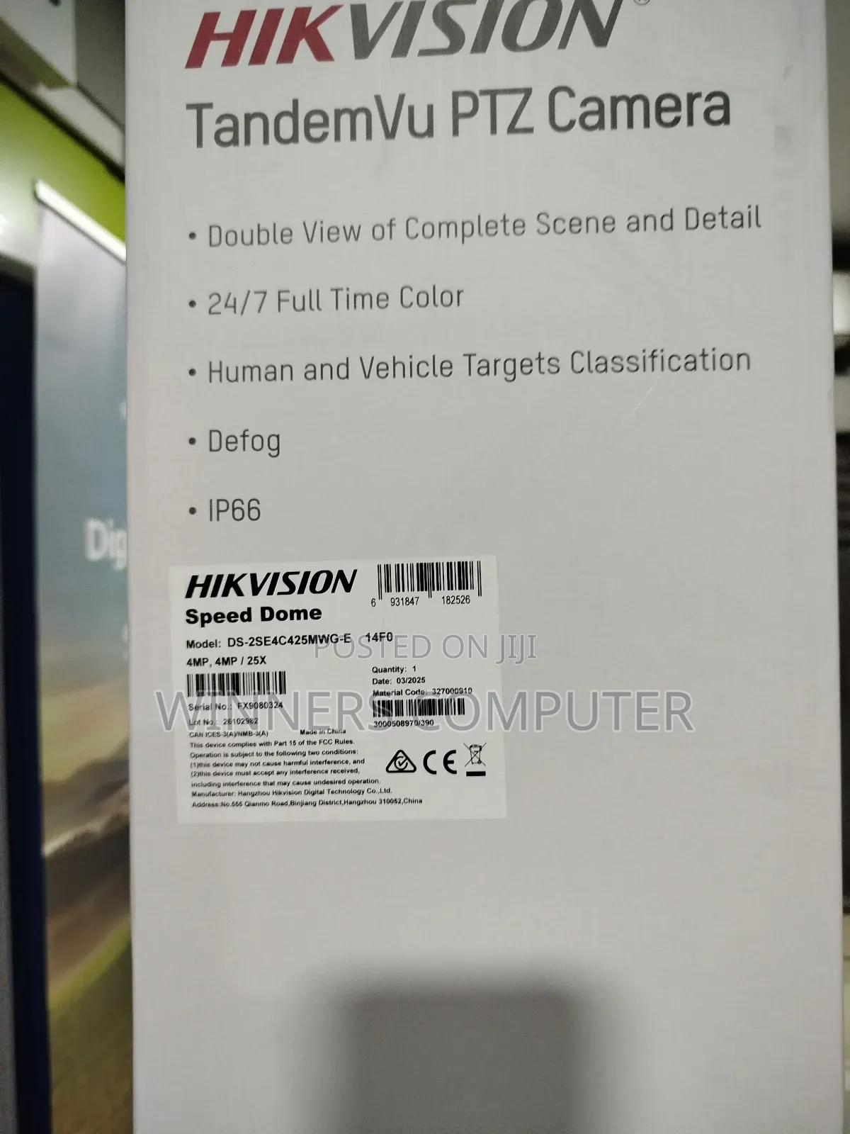 4mp Ip PTZ Full Colour Camera