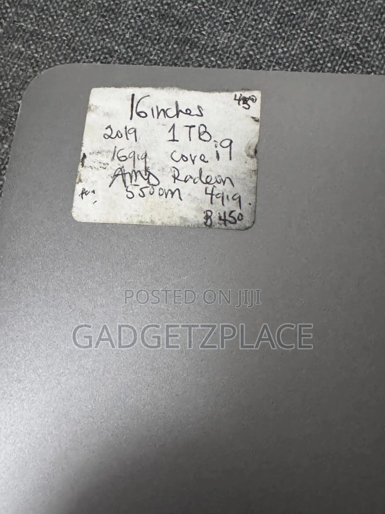 Laptop Apple MacBook Pro 2019 16GB Intel Core I9 SSD 1T