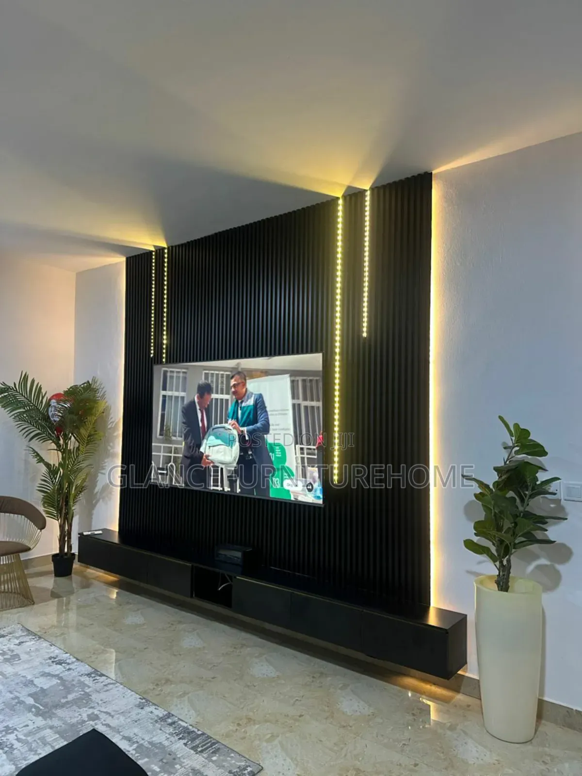 Sparkling Wall Unit Console