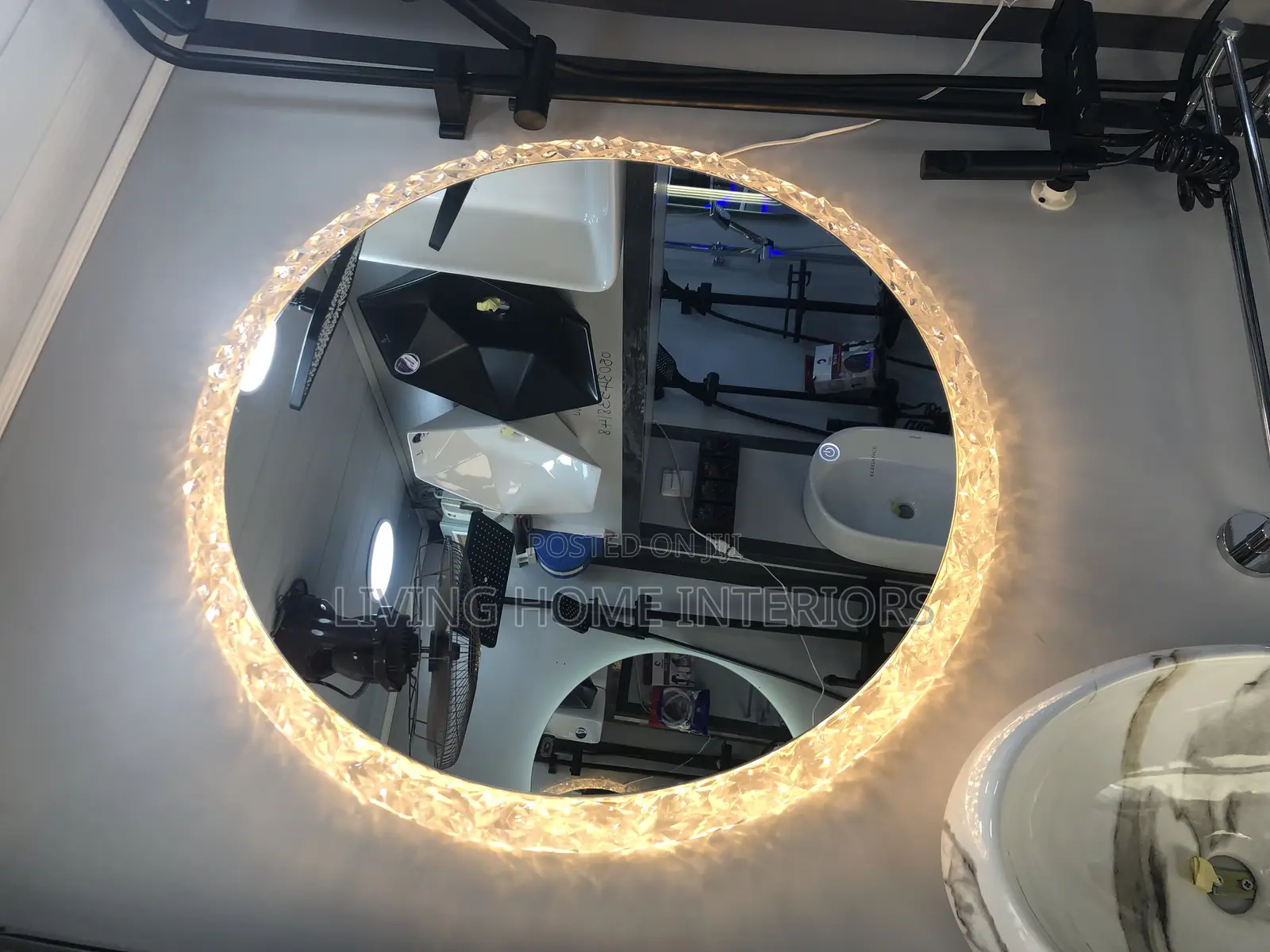 Luxury Round Shape Mirror With Light