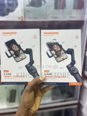 Porodo Ai Face Tracking 360 Degree 3-Axis Gimbal Stabilizer