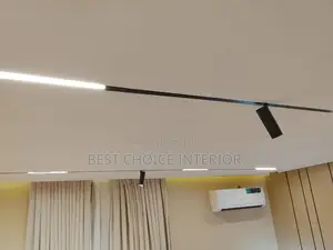 Pop Ceiling Design With Track Lights