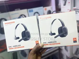 Porodo Enc Wireless Work Headphone - Black