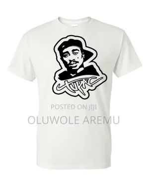Tupac White Tshirt