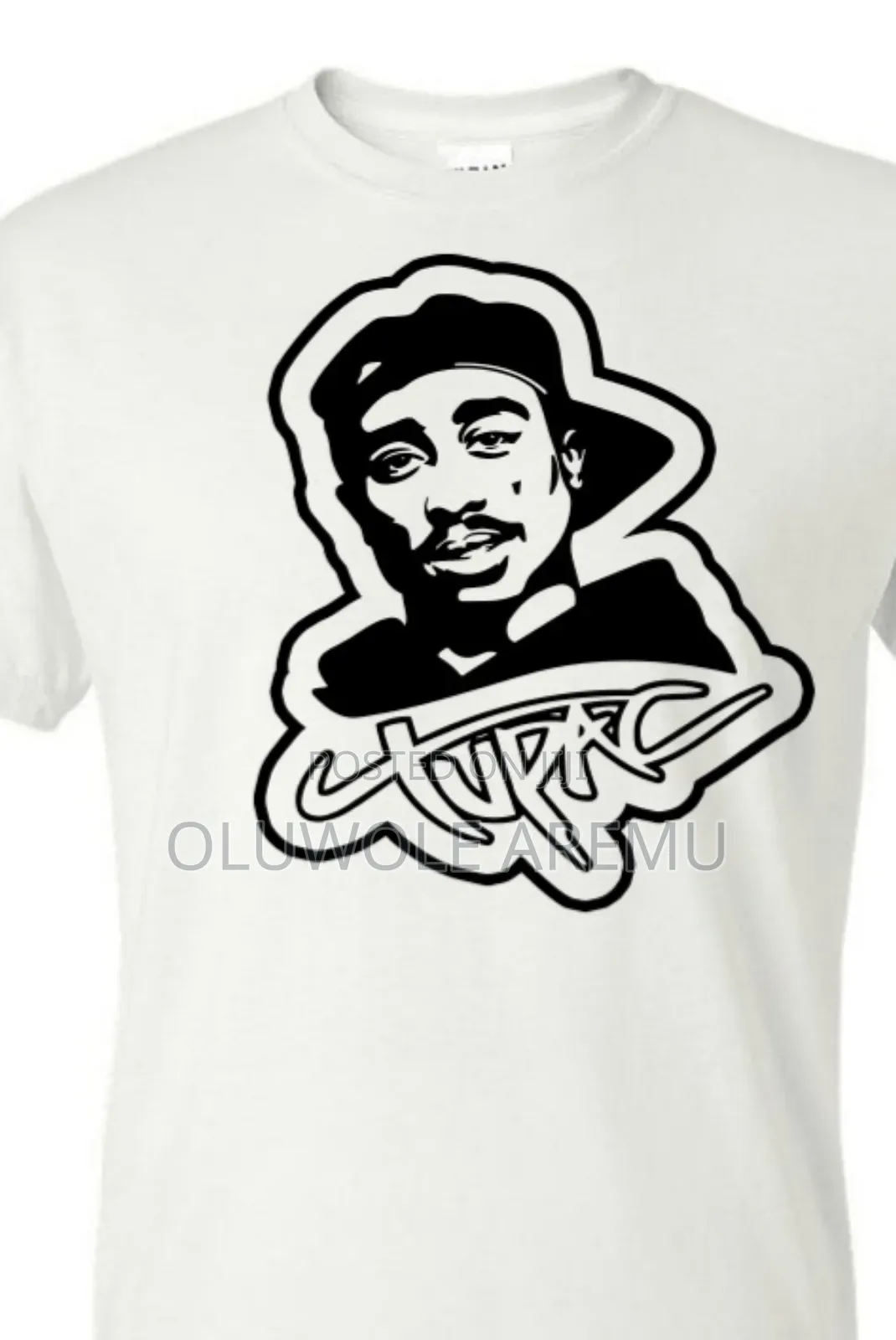 Tupac White Tshirt