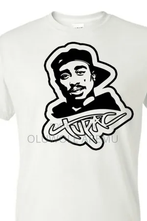 Tupac White Tshirt