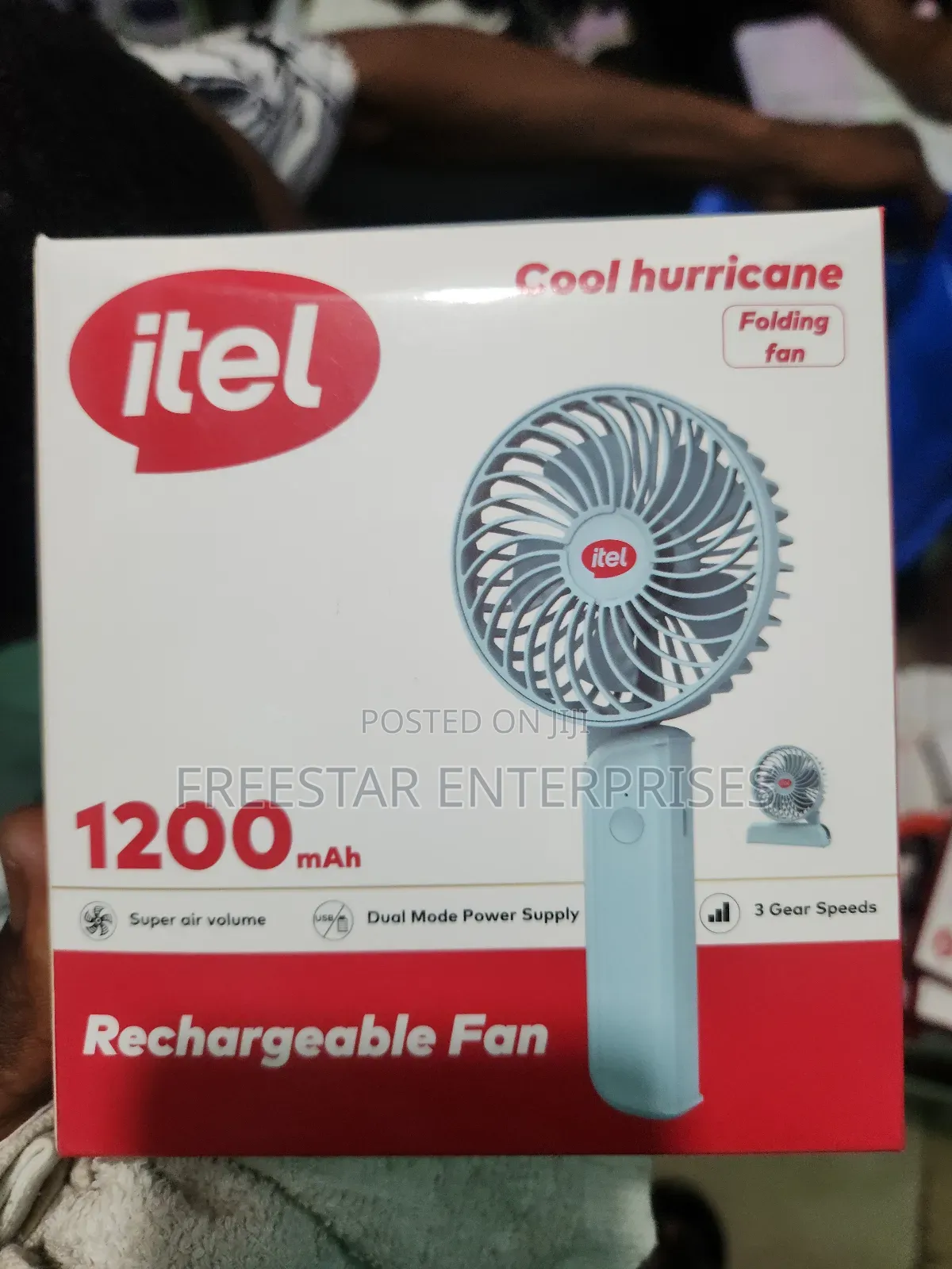 Itel Rechargeable Hand Fan